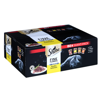Product Υγρή Τροφή Γάτας Sheba Delicacy Poultry Flavours in jelly 80x 85 g base image