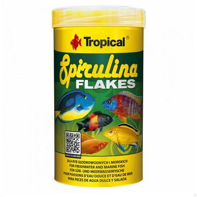Product Τροφή Ψαριών Tropical Spirulina Flakes - for aquarium fish - 250 ml/50 g base image