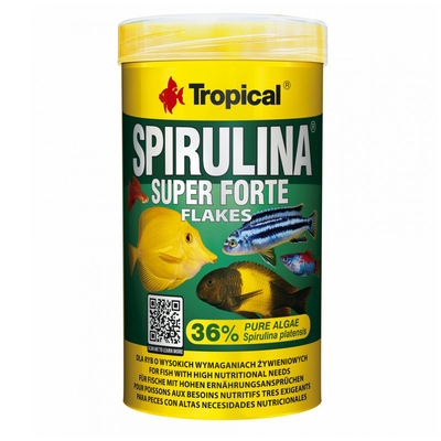 Product Τροφή Ψαριών Tropical Spirulina Super Forte 36% - for aquarium fish - 1000 ml/200 g base image