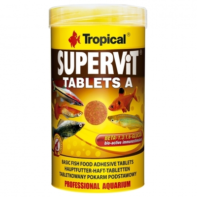 Product Τροφή Ψαριών Tropical Supervit Tablets A 150g base image
