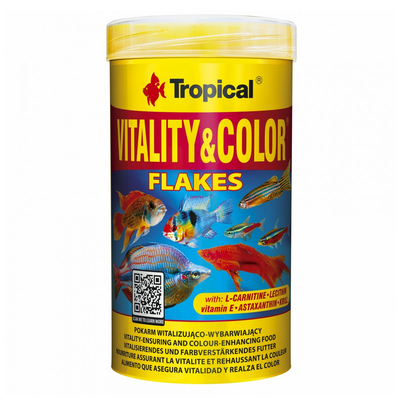 Product Τροφή Ψαριών Tropical Vitality&Color - for aquarium fish- 500 ml/100 g base image