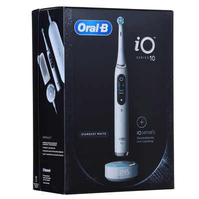 Product Ηλεκτρική Οδοντόβουρτσα Oral-B iO Series 10 Stardust White + iO Sense charger White base image