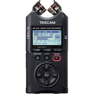 Product Δημοσιογραφικό Tascam DR-40X dictaphone Flash card Black base image