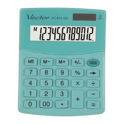 Product Αριθμομηχανή Vector KAV VC-812 GN GREEN base image