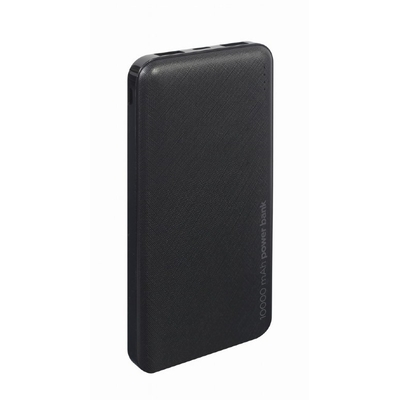 Product Φορητή Μπαταρία Gembird PB10-02 Lithium Polymer (LiPo) 10000 mAh Black base image