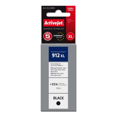 Product Μελάνι συμβατό Activejet AH-912BRX HP 912XL 3YL84AE, Premium, 1100 pages, black base image