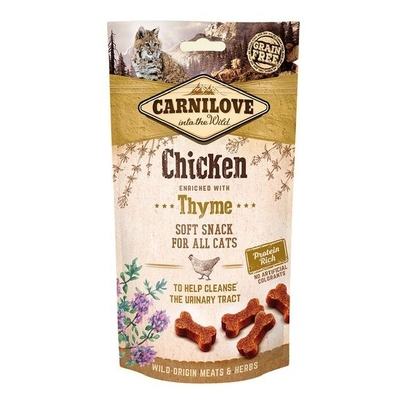 Product Ξηρά Τροφή Γάτας Carnilove Semi-Moist Snack Chicken & Thyme - treat with chicken and thyme - 50 g base image