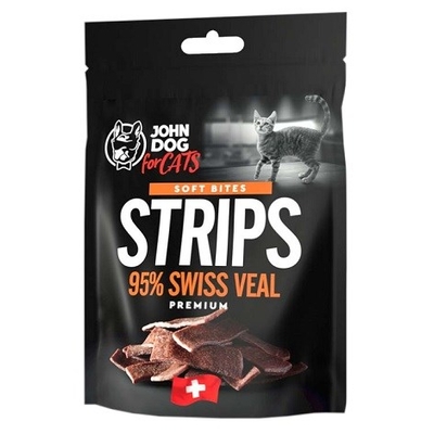 Product Ξηρά Τροφή Γάτας John Dog Soft Bites Strips Veal 95% - treats - 45 g base image