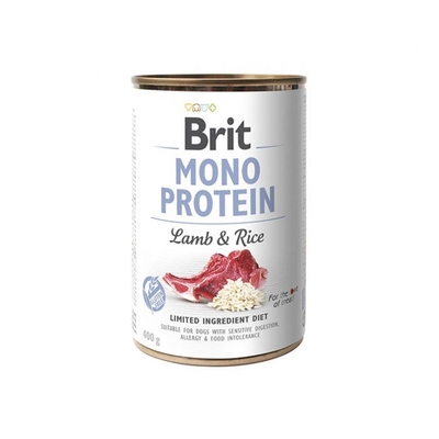 Product Υγρή Τροφή Σκύλων Brit MONO PROTEIN Lamb with rice 400 g base image