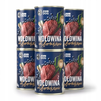 Product Υγρή Τροφή Σκύλων John Dog Berry Adult Beef with blueberries 6 x 400 g base image