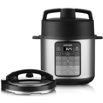 Product Πολυμάγειρας Concept CK7000 multi cooker 6 L 1500W Black, Stainless steel base image