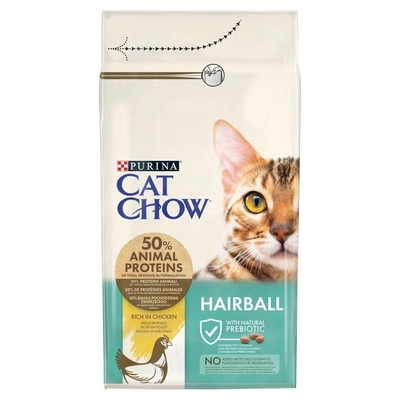 Product Ξηρά Τροφή Γάτας Purina CAT CHOW HAIRBALL CONTROLL 1.5 kg Adult Chicken base image