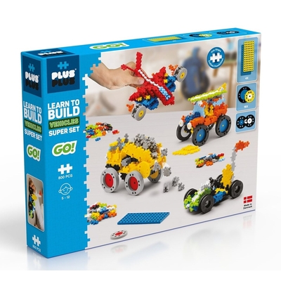 Product Τουβλάκια Plus-Plus Learn to Build Vehicles 800 Pieces base image