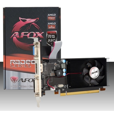 Product Κάρτα Γραφικών AFOX Radeon R5 220 2GB DDR3 AFR5220-2048D3L5 base image