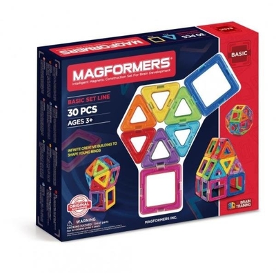 Product Παιχνίδι Κατασκευών Magformers 005-701005 BASIC SET LINE - 30 elements base image
