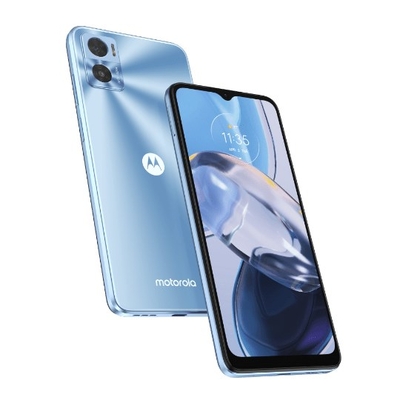 Product Smartphone Motorola Moto E 22 16.5 cm (6.5") Hybrid Dual SIM 12 4G 3GB 32GB 4020 mAh Blue base image
