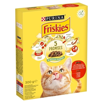 Product Ξηρά Τροφή Γάτας Purina Friskies Adult 300 g Chicken base image