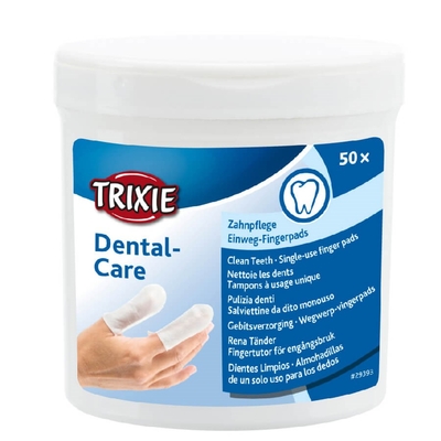 Product Στοματικής Υγιεινής Σκύλου Trixie Dental-Care Teeth cleaning wipes - 50 pcs. base image