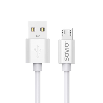 Product Καλώδιo USB Savio 3 m 2.0, A - Micro White CL-167 base image