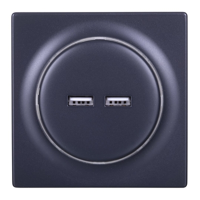 Product Πρίζα Ρεύματος Fibaro FGWU-021-8 socket-outlet 2x USB Black base image