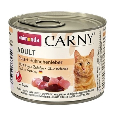 Product Υγρή Τροφή Γάτας Animonda Cat Carny Adult Turkey with chicken liver 200g base image