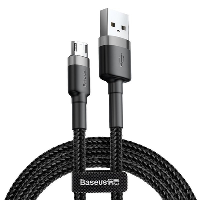 Product Καλώδιo USB Baseus Cafule 2.4A 1m Micro (grey/black) base image