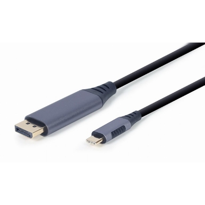 Product Καλώδιo USB Gembird CC-USB3C-DPF-01-6 1.8 m Type-C DisplayPort Black, Grey base image