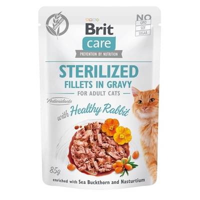 Product Υγρή Τροφή Γάτας Brit Care Sterilized Fillets in Gravy rabbit fillets in sauce 85 g base image