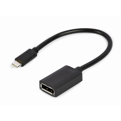 Product Αντάπτορας DisplayPort Gembird A-CM-DPF-02 USB-C to 4K 60 Hz, 15cm, black base image
