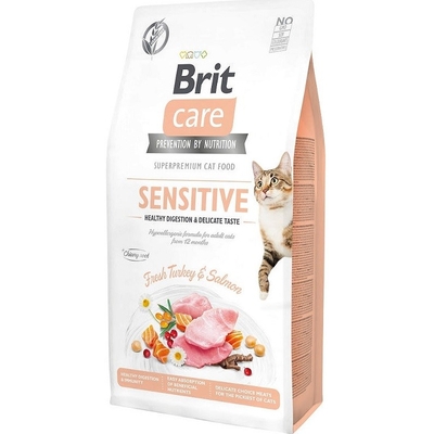 Product Ξηρά Τροφή Γάτας Brit Care Grain-Free Sensitive Turkey&Salmon - 2 kg base image