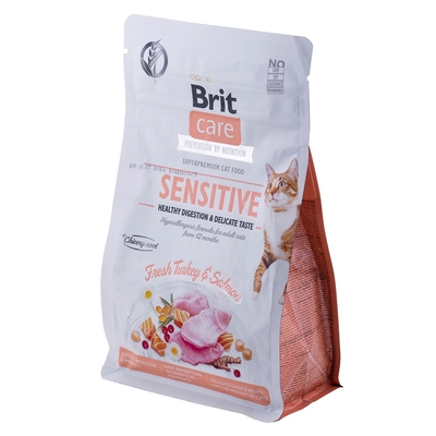 Product Ξηρά Τροφή Γάτας Brit Care Grain-Free Sensitive Turkey&Salmon - 400 g base image