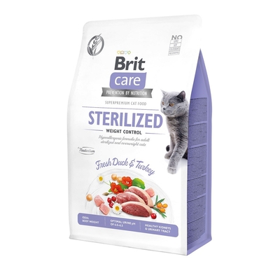 Product Ξηρά Τροφή Γάτας Brit Care Grain-Free Sterilized Weight Control - 2 kg base image