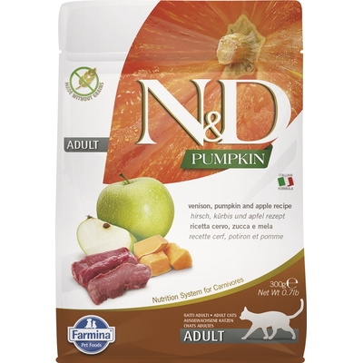 Product Ξηρά Τροφή Γάτας Farmina N&D Pumpkin Venison and Apple Adult - 300 g base image