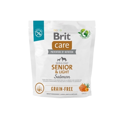 Product Ξηρά Τροφή Σκύλων Brit Care Grain-Free Senior&Light Salmon 1kg base image