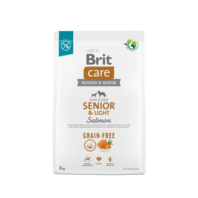 Product Ξηρά Τροφή Σκύλων Brit Care Grain-Free Senior&Light Salmon 3kg base image
