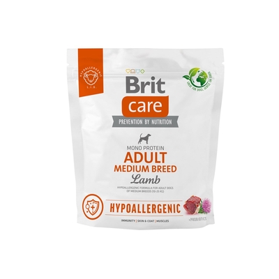 Product Ξηρά Τροφή Σκύλων Brit Care Hypoallergenic Adult Medium Breed Lamb 1 kg base image