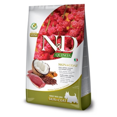 Product Ξηρά Τροφή Σκύλων Farmina N&D Quinoa SKIN&COAT, DUCK, COCONUT Adult Mini 800g base image