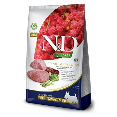 Product Ξηρά Τροφή Σκύλων Farmina N&D Quinoa Weight Management Lamb Adult Mini 2.5 kg base image