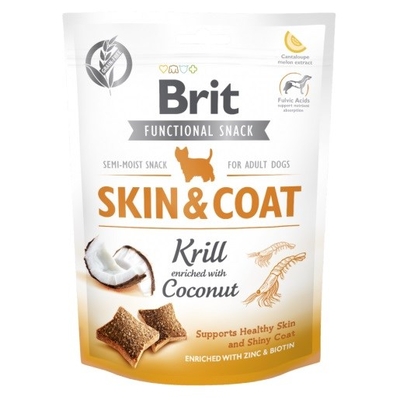 Product Σνακ Σκύλων Brit Functional Skin&Coat Krill 150g base image