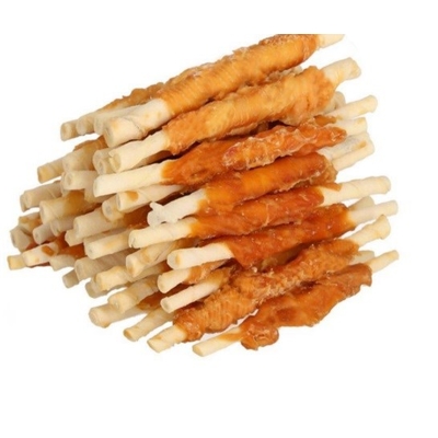 Product Σνακ Σκύλων Hilton Chicken wrap White rawhide stick 500 g base image