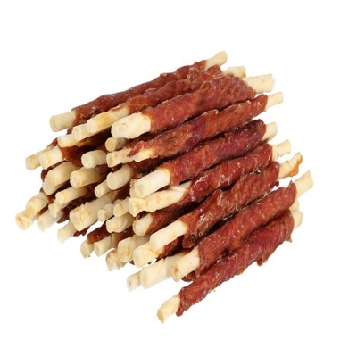Product Σνακ Σκύλων Hilton Duck wrap White rawhide stick - dog chew - 500g base image