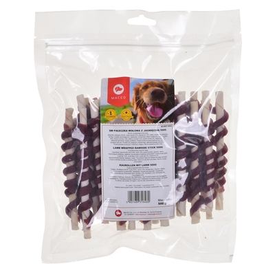 Product Σνακ Σκύλων Maced Lamb wrapped rawhide stick 500g base image