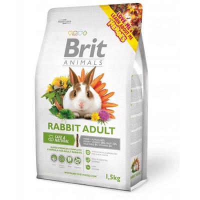 Product Τροφή Τρωκτικών Brit Animals Rabbit Adult Complete - rabbit - 1.5kg base image
