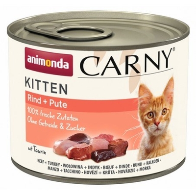 Product Υγρή Τροφή Γάτας Animonda Carny Kitten Beef Turkey 200g base image