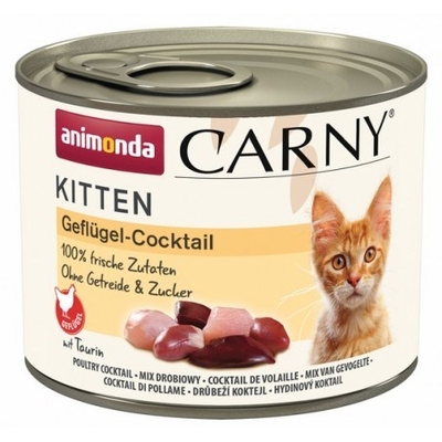 Product Υγρή Τροφή Γάτας Animonda Carny Kitten Poultry Cocktail 200g base image