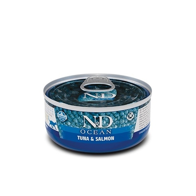 Product Υγρή Τροφή Γάτας Farmina N&D OCEAN TUNA AND SALMON 70g base image