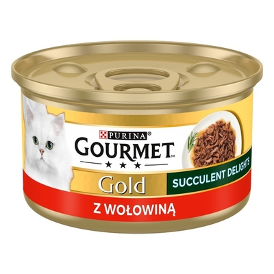 Product Υγρή Τροφή Γάτας Purina Gourmet Gold Succulent Delights Beef 85g base image