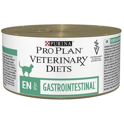 Product Υγρή Τροφή Γάτας Purina Pro Plan Vet Feline Veterinary Diets EN Gastrointestinal 195g base image