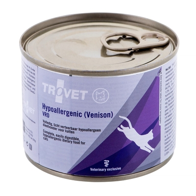 Product Υγρή Τροφή Γάτας Trovet Hypoallergenic VRD with venison 200g base image