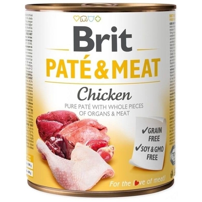 Product Υγρή Τροφή Σκύλων Brit Pate & Meat with Chicken - 800g base image